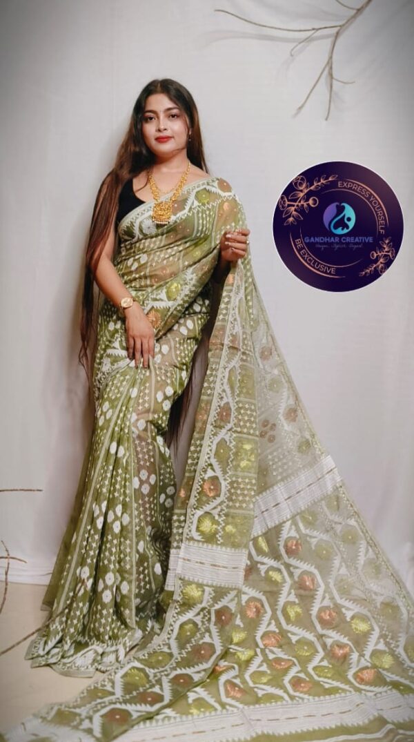 Soft Dhakai Muslin Saree