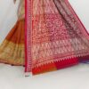 Hand kantha stitch on pure banglore silk saree with bp