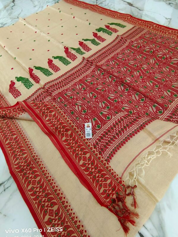 PURE gachi tussar by tussar Handloom saree with bp