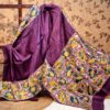 HAND BATIK ON MURSHIDABAD SILK SAREE, WITH BLOUSE
