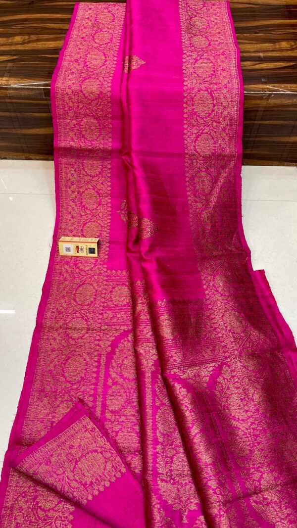 Tussar  Raw Silk Banarasee saree