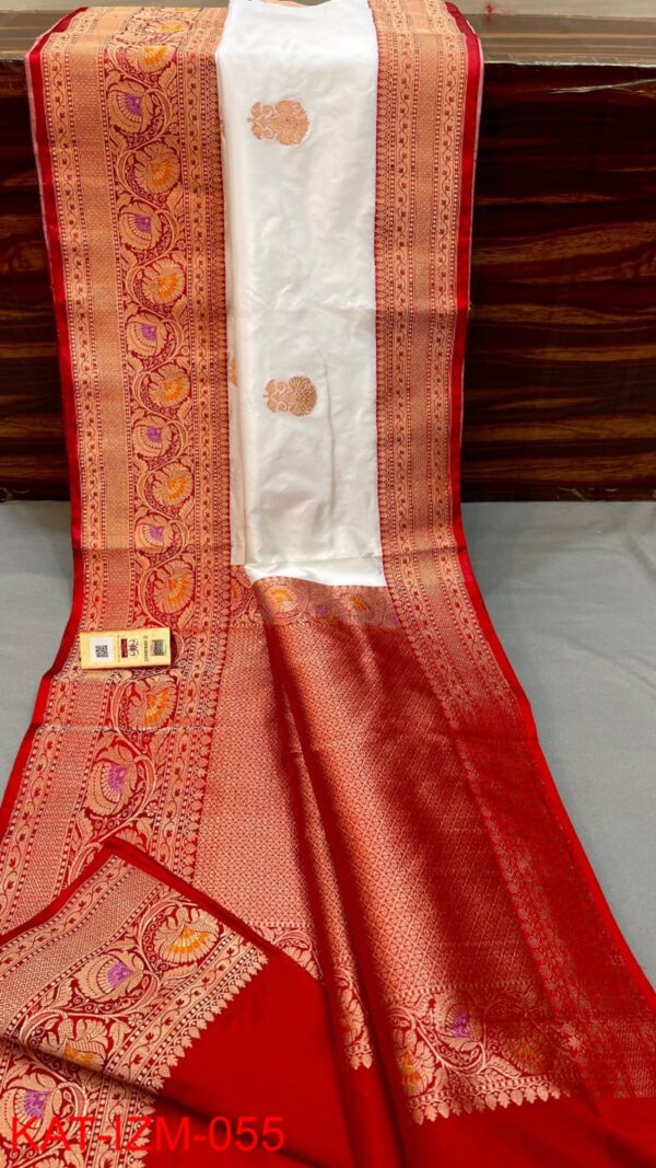 Minakari pure katan Silk Sarees with antique Jari