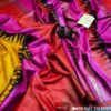 Fine Quality Of Pure Tussar Ghicha Beautiful Printed Silk Saree With Golden Zari Border And Zari Pallu Striped