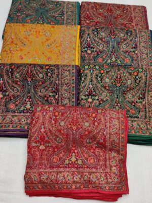ALLOVER KASHMIR WORK WITH SWAROSKI STONE ON PURE GEORGETTE