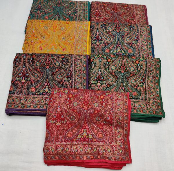 ALLOVER KASHMIR WORK WITH SWAROSKI STONE ON PURE GEORGETTE