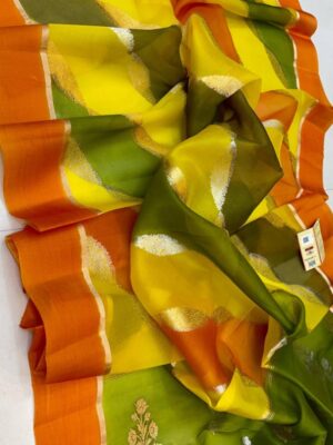 Pure *Rangkat kora handloom silk saree beautifull pallu and Aara deisgn Saree