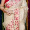 Pure gachi tussar by tussar premium quality hand weaving saree
