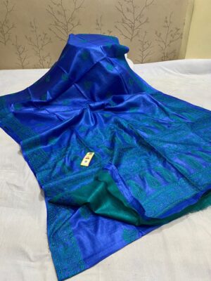 Pure Tussar munga handloom silk saree