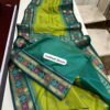 Woven orissa cotton tussar sarees with contrast blouse