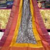 Jari tassar block print sarees
