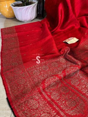 Pure Raw Silk Banarasi Saree.