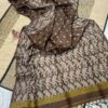 Mina work  Pure gachi tussar by tussar Handloom saree with bp