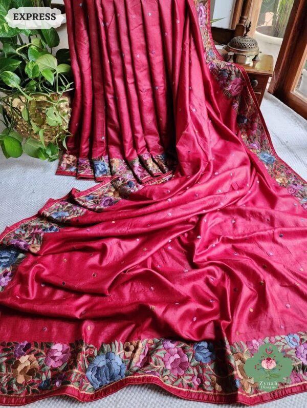 Pure Tussar by munga handloom silk saree