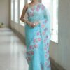 Kota oraganza embroidery saree