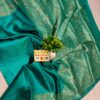 Pure tussar kosa alfi border saree with rich pallu and blouse