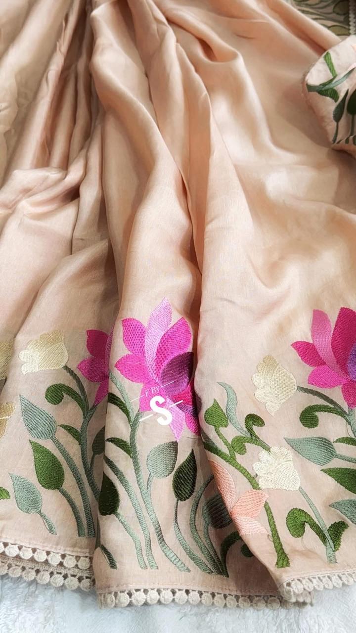 Beautifully Crafted tussar munga silk Saree collection