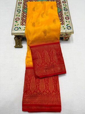 Mango Kanjivaram Paithani